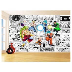 Papel De Parede Dragon Ball Goku Vegeta Anime 3,5M Dbz230