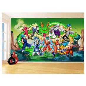 Papel De Parede Dragon Ball Goku Vegeta Anime 3,5M Dbz266