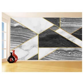 Papel De Parede 3D Estilo Marmore Cores Formas 3,5M Mbr30
