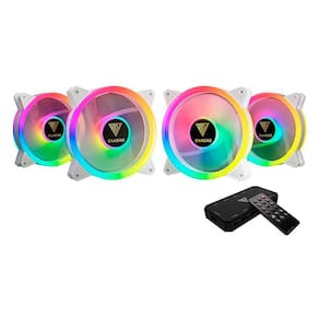 Kit Cooler Gamdias Aeolus M2 1204R WH, RGB 4X120MM, Com Controle, Branco, M2-1204R WH