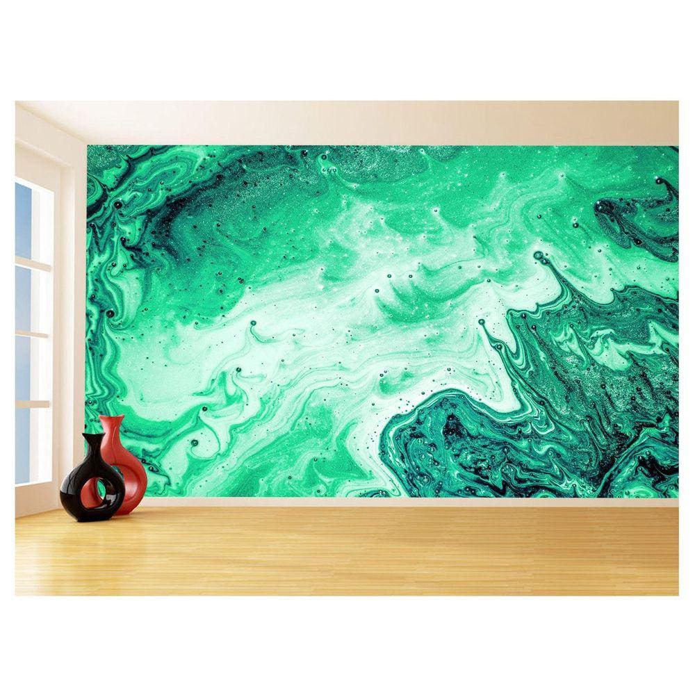 Papel De Parede 3D Estilo Marmore Tintas Cores 3,5M Mbr144