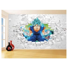 Papel De Parede 3D Dragon Ball Goku Vegeta Anime 3,5M Dbz67
