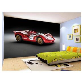 Papel De Parede 3D Carro Antigo Ferrari Classica 3,5M Cxr61