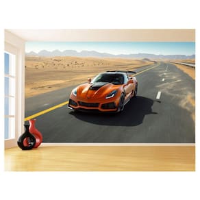 Papel De Parede Carro Corvette Chevrolet Chevy 3,5M Car40