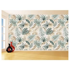 Papel De Parede 3D Textura Folhas Tropicais Mata 3,5M Txt69