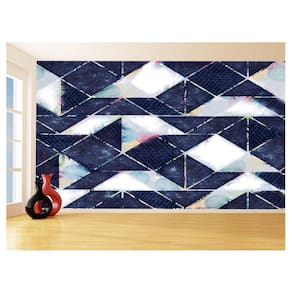 Papel De Parede 3D Estilo Marmore Cores Formas 3,5M Mbr42