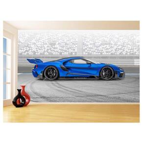 Papel De Parede Carro Ford Gt Esportivo Lemans 3,5M Car93
