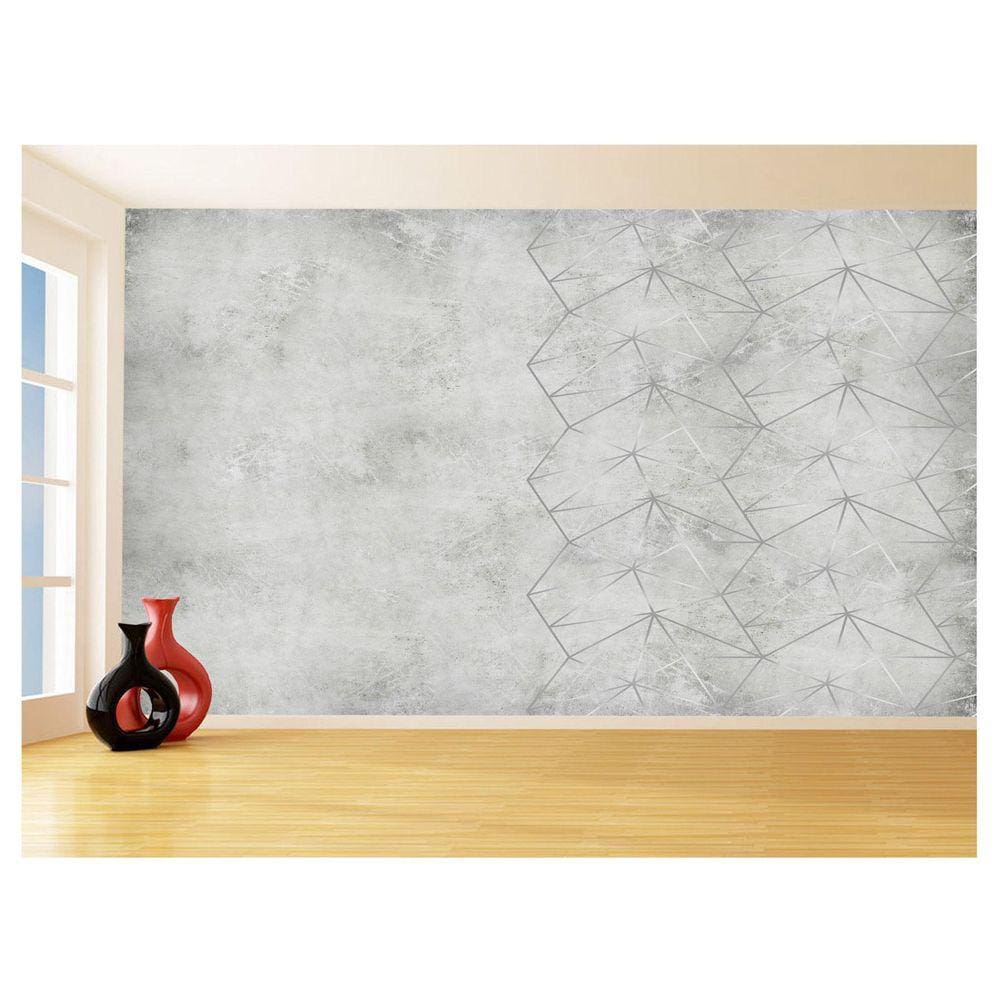 Papel De Parede Concreto Queimado Listra Risco 3,5M Kkt26