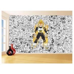 Papel De Parede 3D Dragon Ball Vegeta Anime 3,5M Dbz588