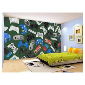 Papel De Parede 3D Infantil Controle Game Jogo 3,5M Azs240