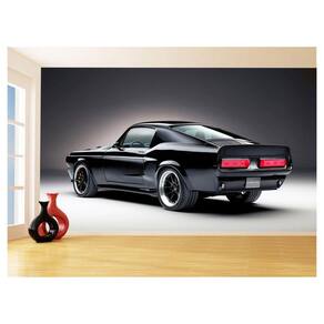 Papel De Parede 3D Carro Antigo Ford Mustang Hot 3,5M Cxr04