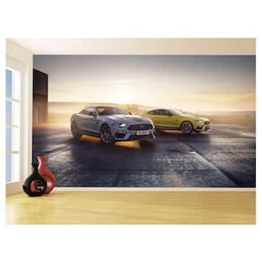 Papel De Parede 3D Carro Ford Mustang Muscle Car 3,5M Car85
