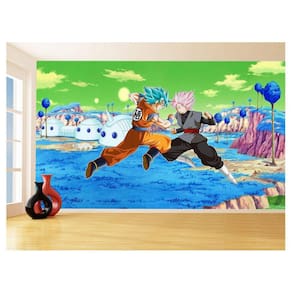 Papel De Parede Dragon Ball Goku Vegeta Anime 3,5M Dbz417