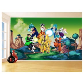 Papel De Parede Dragon Ball Goku Vegeta Anime 3,5M Dbz317