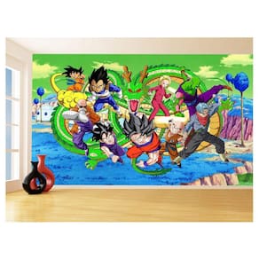 Papel De Parede Dragon Ball Goku Vegeta Anime 3,5M Dbz377