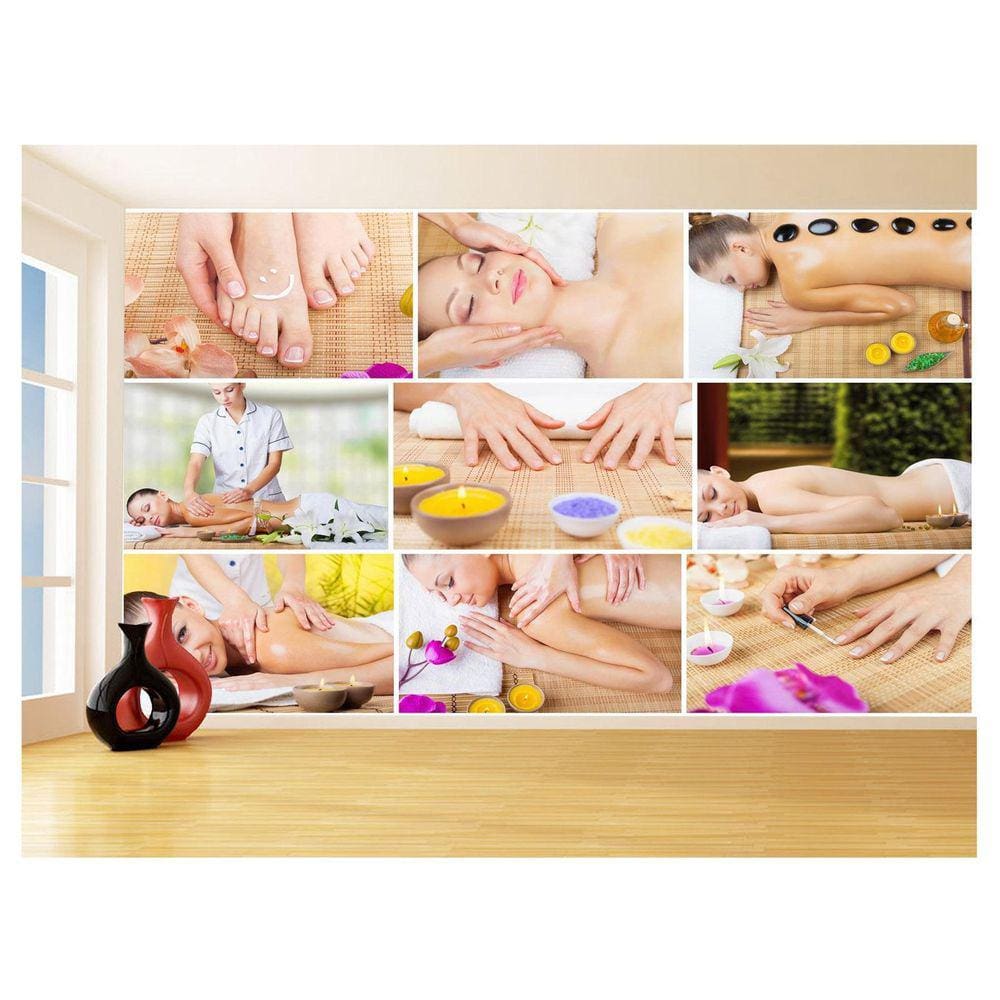 Papel De Parede 3D Relax Spa Massagem Estética 3,5M Rlx094