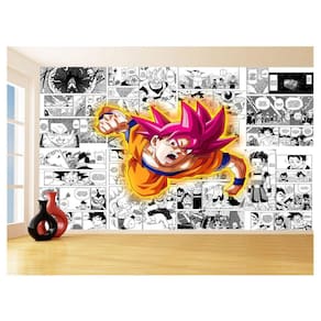 Papel De Parede Dragon Ball Goku Página Manga 3,5M Dbz646