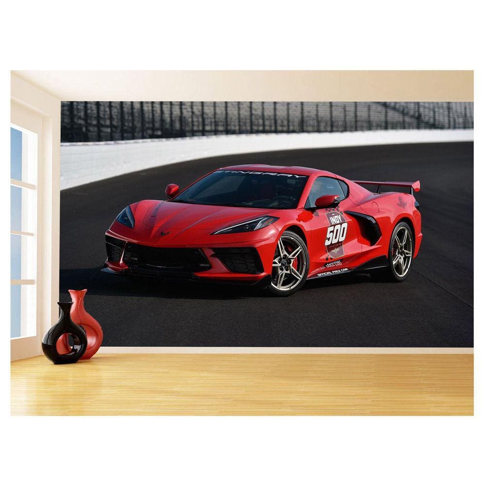 Papel De Parede Carro Corvette Chevrolet Chevy 3,5M Car48