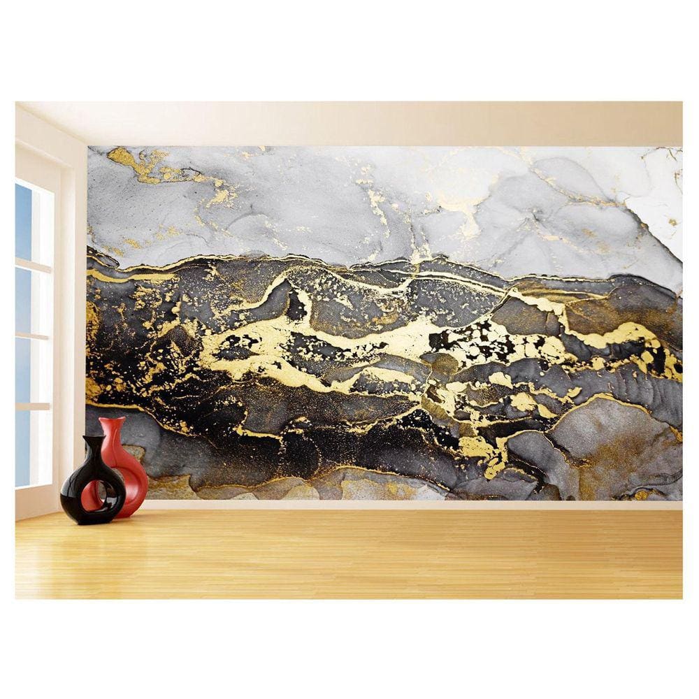 Papel De Parede 3D Estilo Marmore Tintas Cores 3,5M Mbr74