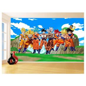 Papel De Parede Dragon Ball Goku Vegeta Anime 3,5M Dbz470