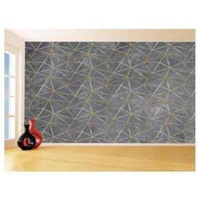 Papel De Parede 3D Concreto Queimado Risco Bege 3,5M Kkt110