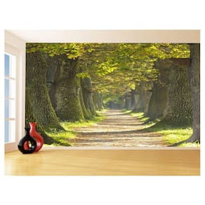 Papel De Parede 3D Estrada Caminho Paisagem 3,5M Nes132