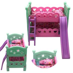 Berço De Brinquedo Beliche Com Escorregador Com Travesseiro
