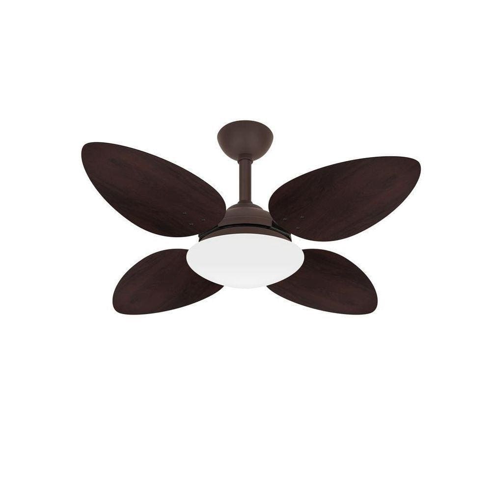Ventilador Teto Marrom 4 Pás Pétalo Silencioso Ventax 220V