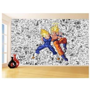 Papel De Parede Dragon Ball Goku Vegeta Anime 3,5M Dbz559