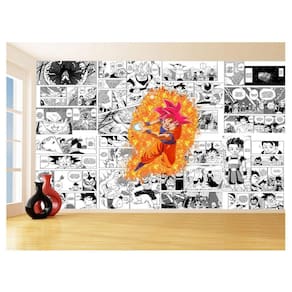 Papel De Parede Dragon Ball Goku Página Manga 3,5M Dbz647