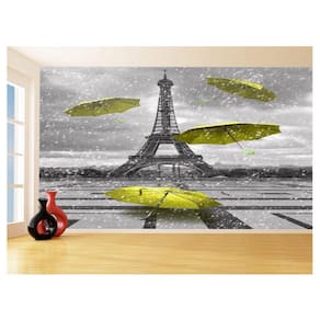 Papel De Parede Paris Eiffel Guarda Chuva Céu 3,5M Ncd312