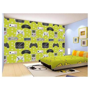 Papel De Parede 3D Infantil Controle Game Jogo 3,5M Azs266
