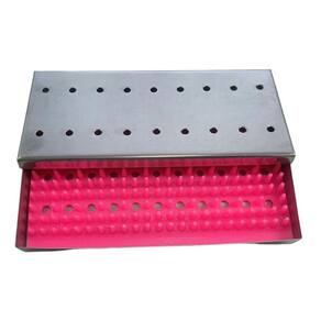Estojo Cirurgico Inox 18X08X02Cm C/Manta Rosa