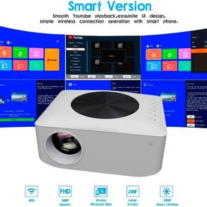 Projetor Yt 400 HD Mini 4k Portátil 3000 Lumens