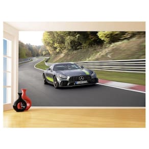 Papel De Parede 3D Carro Mercedes Gt Coupe Amg 3,5M Car240