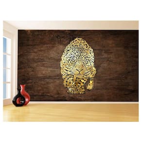 Papel De Parede 3D Animais Pop Art Onça Pintada 3,5M Pxa104