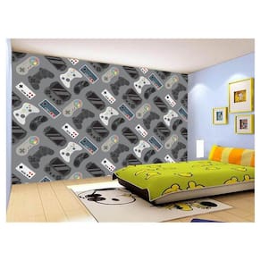 Papel De Parede 3D Infantil Controle Game Jogo 3,5M Azs272