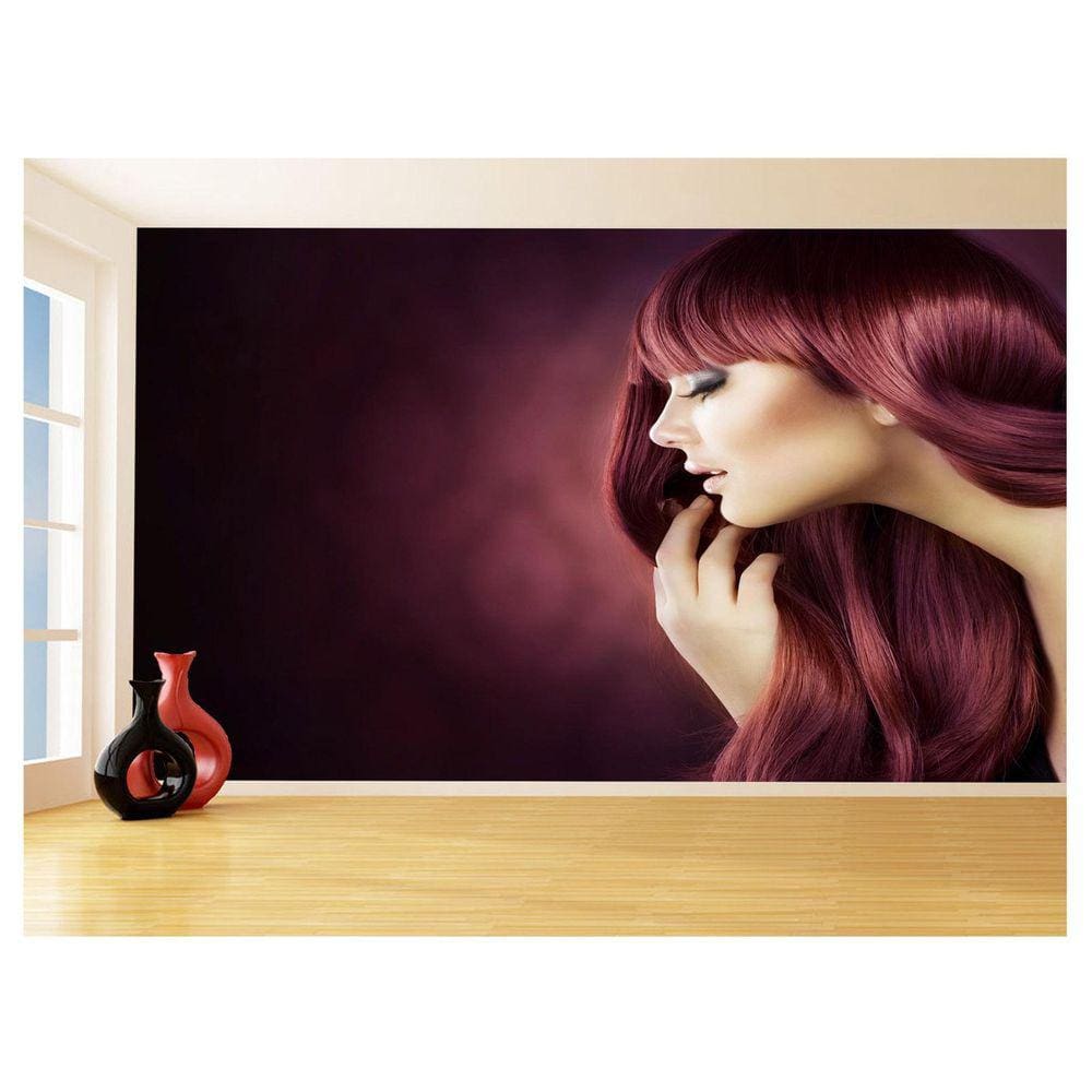Papel De Parede 3D Salão De Beleza Corte Cabelo 3,5M Slb26