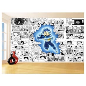 Papel De Parede Dragon Ball Vegeta Blue Anime 3,5M Dbz701