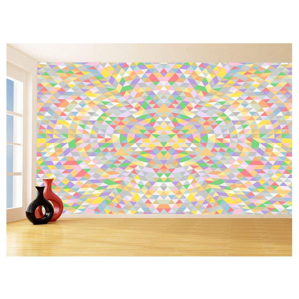 Papel De Parede Geométrico Formas Linhas Cores 3,5M Gmt26