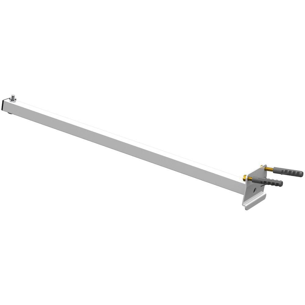SUPORTE REFLETOR INCLINADO PAREDE BRAÇO 50 CM Branco