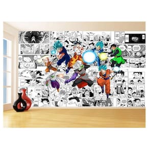 Papel De Parede Dragon Ball Goku Vegeta Anime 3,5M Dbz232