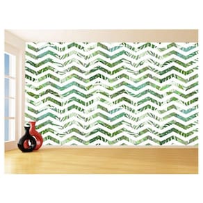 Papel De Parede 3D Sala Chevron Zig Zag Listras 3,5M Zig93