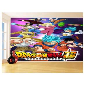 Papel De Parede 3D Dragon Ball Goku Vegeta Anime 3,5M Dbz03