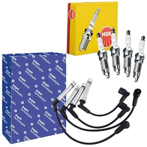 Kit Cabo Delphi + Vela NGK Celta 2000 a 2006 Gasolina