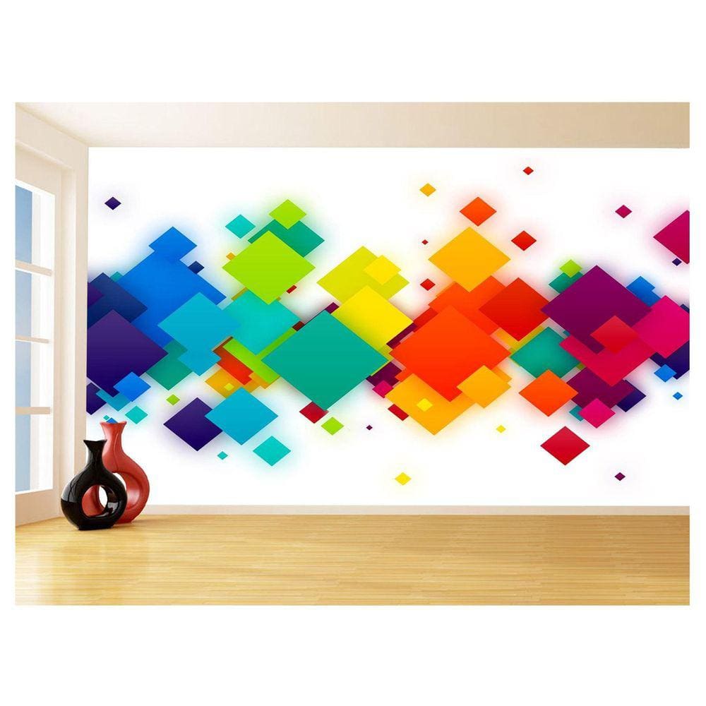 Papel De Parede Geométrico Formas Linhas Cores 3,5M Gmt46