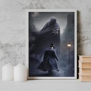 Quadro Decorativo Símbolos Egípcios 33X24CmVidro Preta