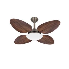 Ventilador Teto Sala 4 Pás Madeira Potente Trevo Ventax 220V