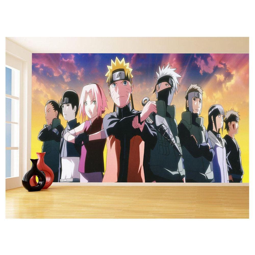 Papel De Parede Anime Naruto Mangá Desenho Art 3,5M Nrt09