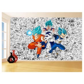 Papel De Parede Dragon Ball Goku Vegeta Anime 3,5M Dbz155